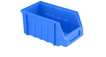 Lamson style bin in blue