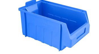 Lamson style bin in blue