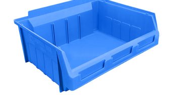 Lamson style bin in blue