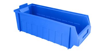 Lamson style bin in blue